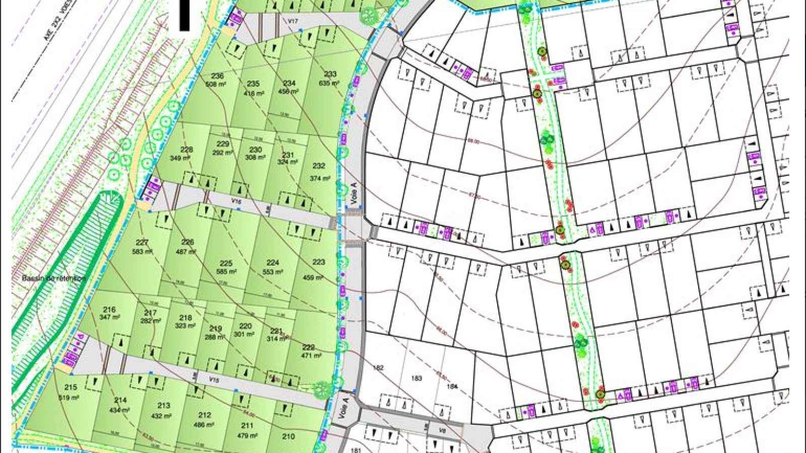Terrain constructible de 301m2 à La Roche-sur-Yon