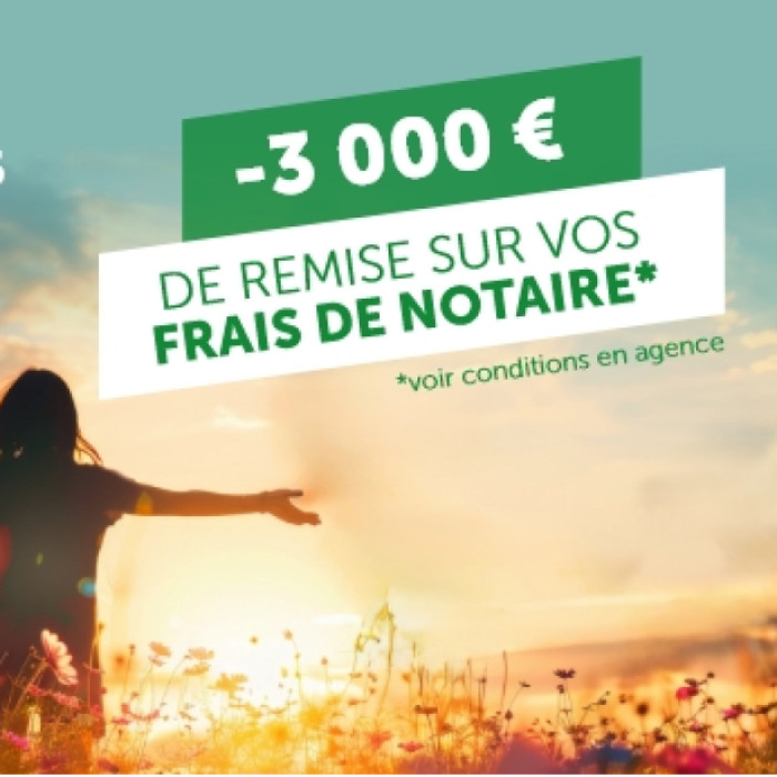 Offre exceptionnelle : Logis de Vendée vous offre 3 000 € sur vos frais de notaire*