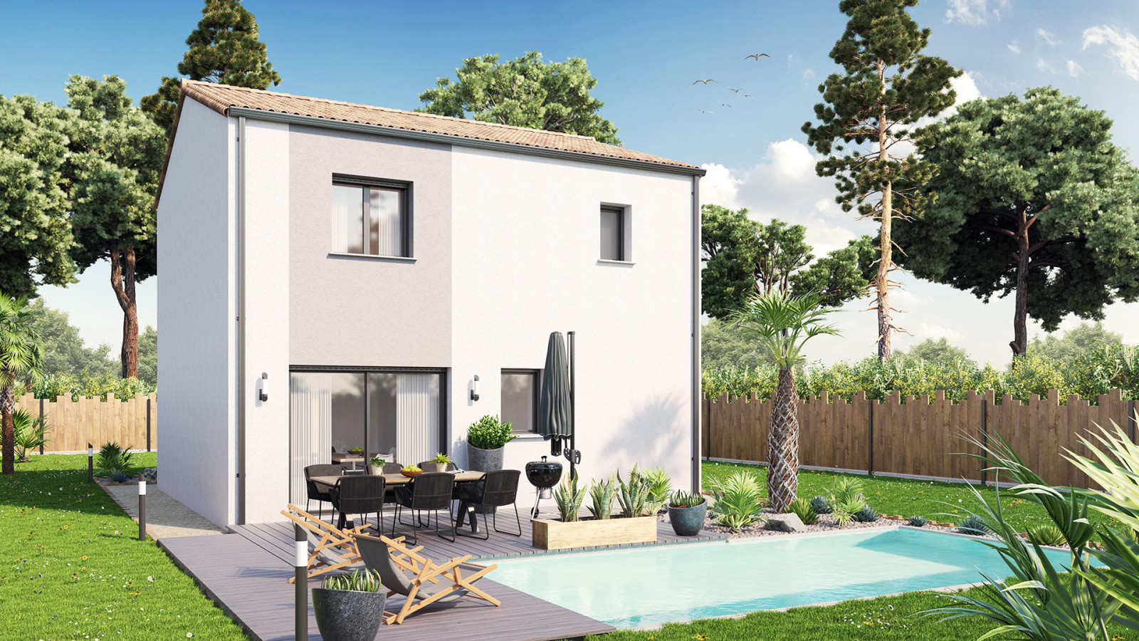 Maison neuve à Vairé avec 3 chambres sur terrain de 600m2 / image 2
