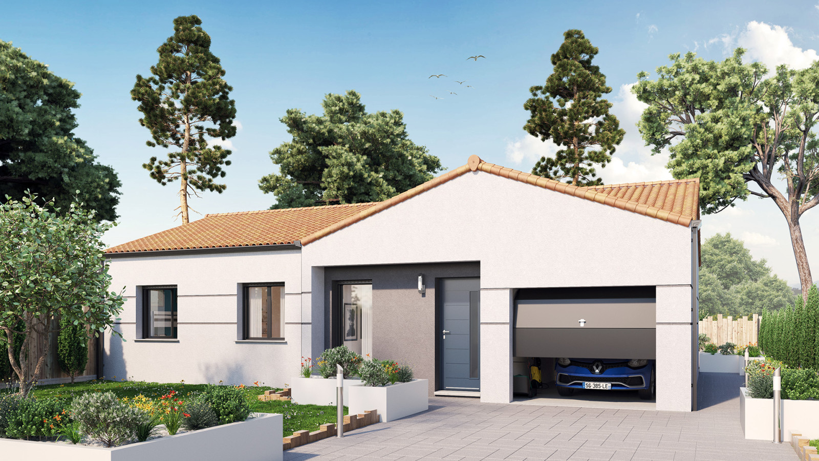 Maison neuve à Challans avec 3 chambres sur terrain de 367m2 / image 2