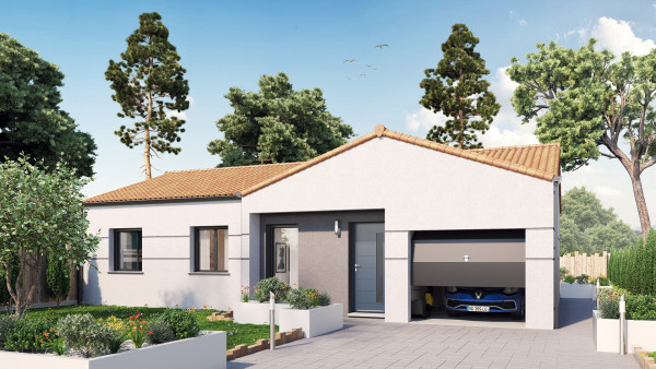 Maison neuve à Challans avec 3 chambres sur terrain de 367m2 - image 1