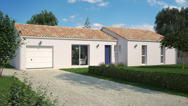 Maison neuve à Aubigny-Les Clouzeaux avec 4 chambres sur terrain de 342m2 - image 1