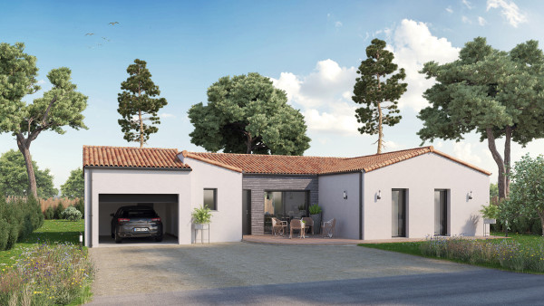 Maison neuve à Challans avec 3 chambres sur terrain de 455m2 - image 1